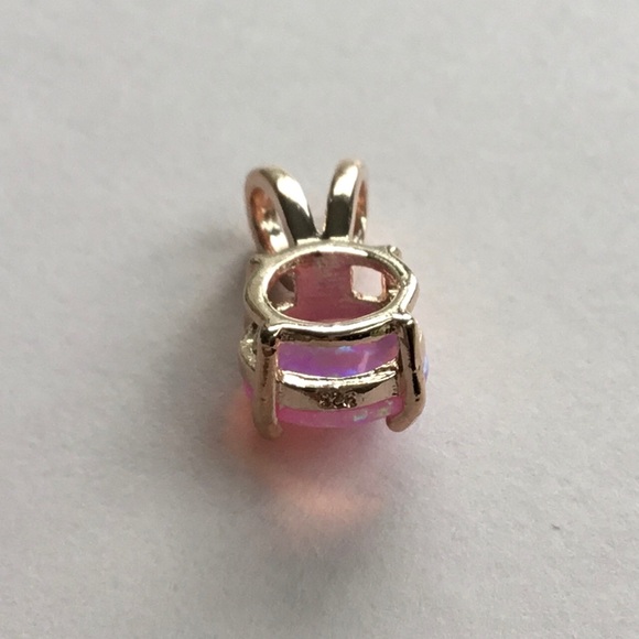 Rose GP Pink Opal Earring/Necklace Set - Picture 9 of 16